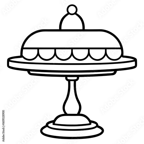Cake Topper Stand vector