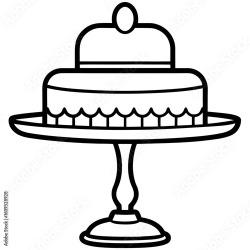Cake Topper Stand vector