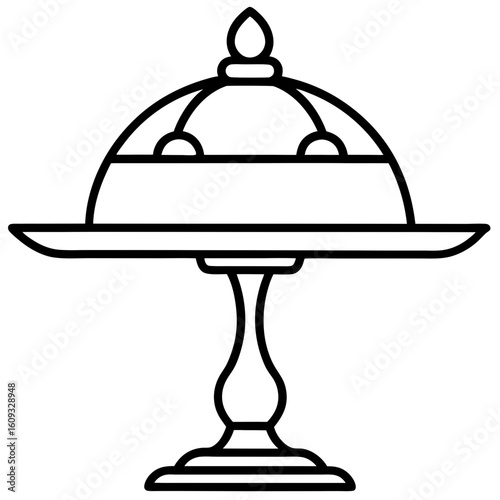 Cake Topper Stand vector
