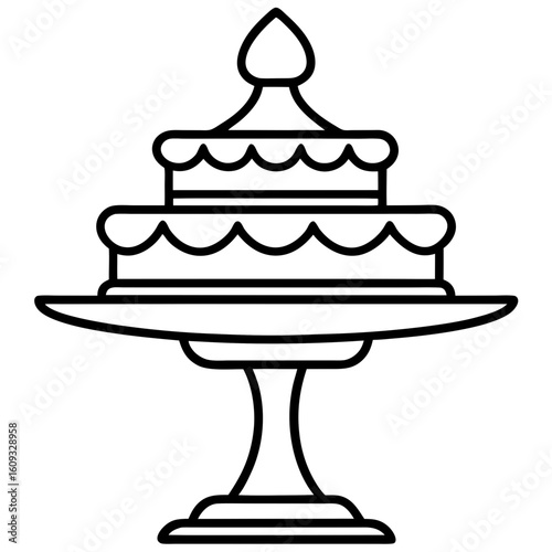 Cake Topper Stand vector