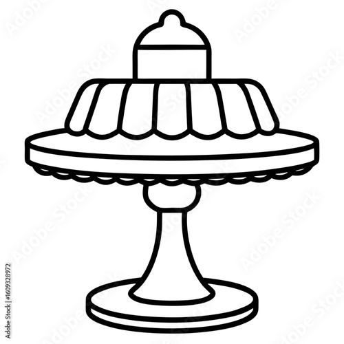 Cake Topper Stand vector