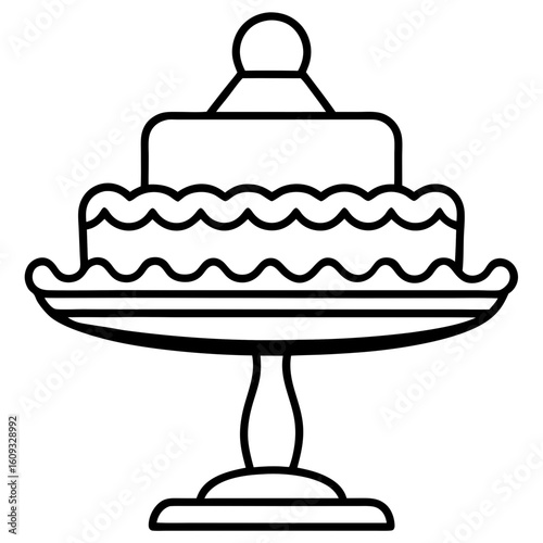 Cake Topper Stand vector