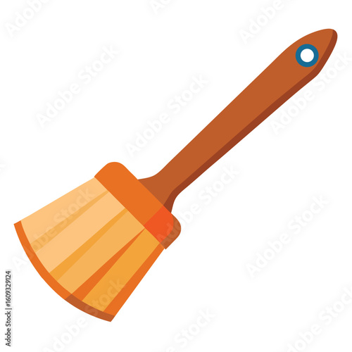 Pastry Brush on Clean White Background