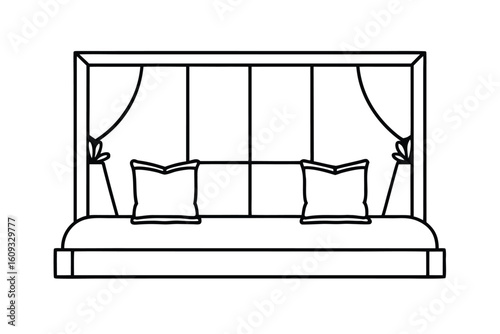 window side seating with low shelf and coz