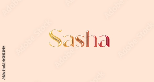 Quadro em tela Sasha name isolated