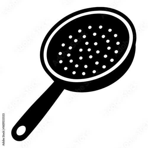 Sieve with falling particles