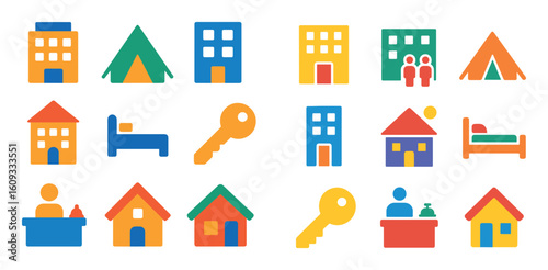 Travel Accommodation Icons