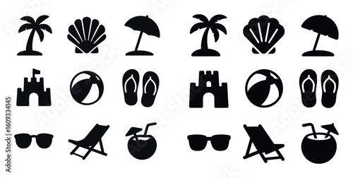 Beach Travel Icons