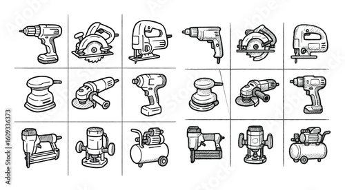 Hand-Drawn Tool Icons