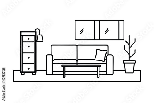 Studio Apartment Living Room With Compact Multiuse Furniture
