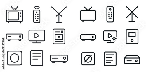 Minimalist Media Icons