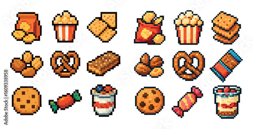 Pixel Snack Icons