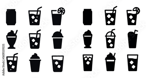 Cold Drinks Icons
