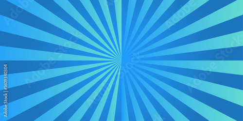 Vector sunburst pattern blue and green design. Vintage sunrays illustration swirl grunge backdrop line. sun beam vector banner design and comic burst gradient concept pattern.	
