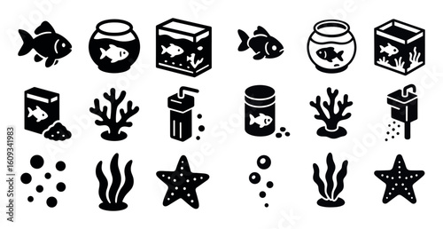 Isometric Fish Icons