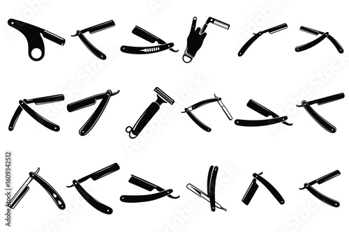 Vintage Straight Razor Collection Set