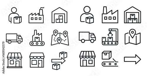 Logistics Icon Grid