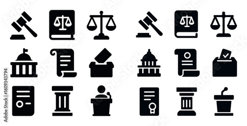 Government Icons Grid