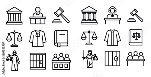 Judicial Icons Grid