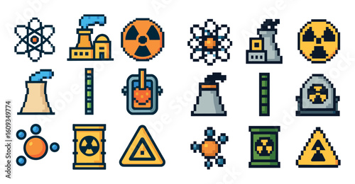 Nuclear Energy Icons