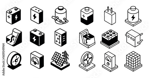 Energy Storage Icons