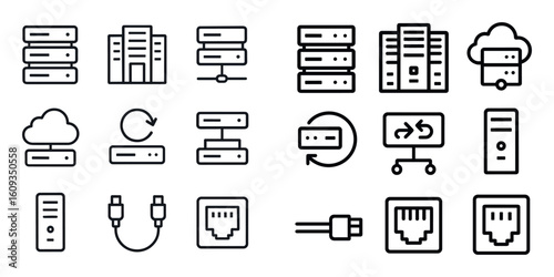 Minimalist Server Icons