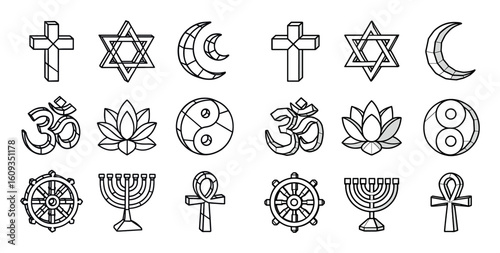 Spirituality Symbols Icons