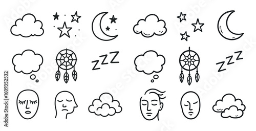 Sleep Icons Grid