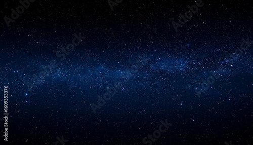 Dark night sky, starry expanse