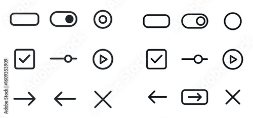 Minimalist UI Icons Grid