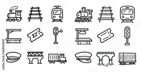 Rail Transport Icons