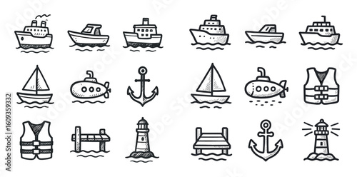 Water Transport Icons