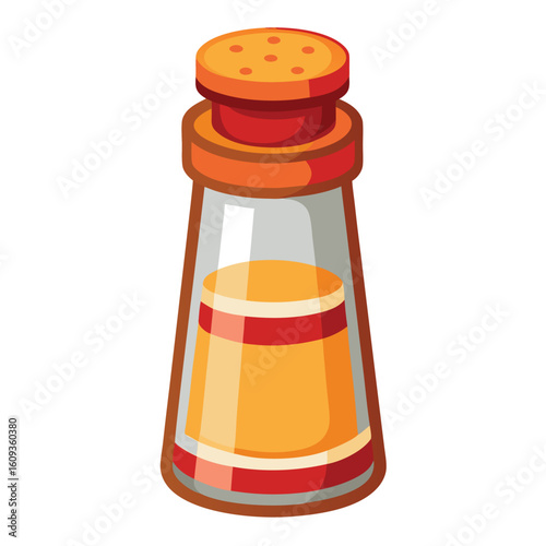 Spice Seasoning Bottle on Clean Background