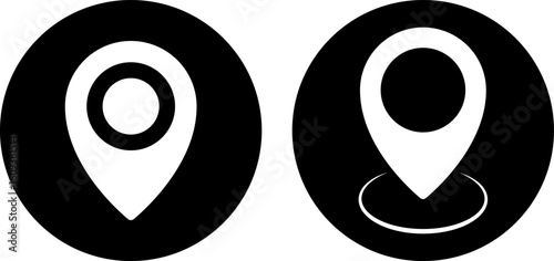  location icon set. map icons. position symbol. perfect for maps.
