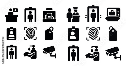 Airport Security Icons