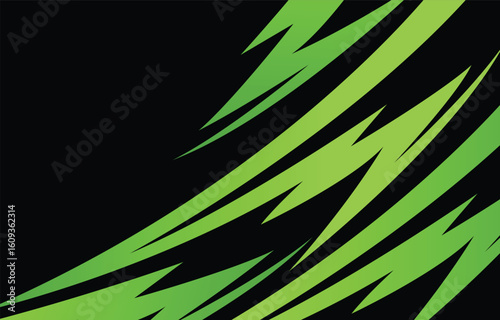 Abstract background with geometric curved spike line pattern and with some copy space area