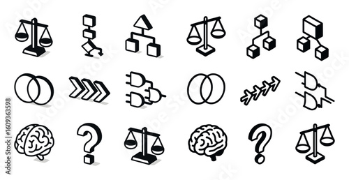 Isometric Logic Icons