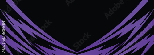 Abstract background with geometric curved spike line pattern and with some copy space area
