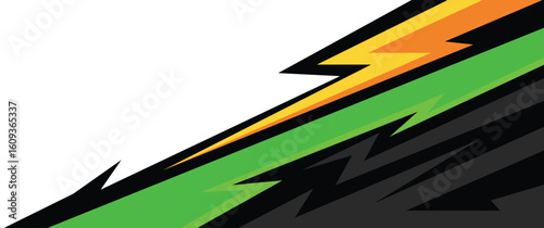 Abstract background with geometric spike line pattern and with some copy space area