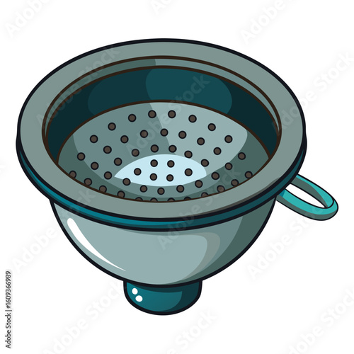 isolated colander on white background 