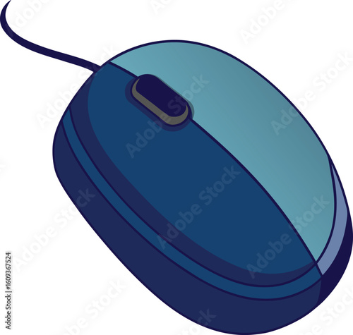 Vector illustration of a Computer mouse