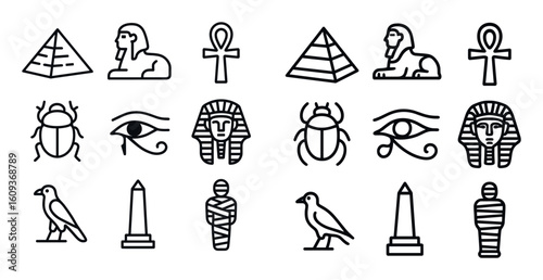 Egyptian Mythology Icons