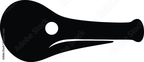 Silhouette Dodo extinct bird flightless Mauritius isolated vector illustrator