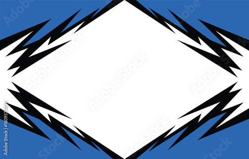 Abstract background with geometric spike line pattern and with some copy space area