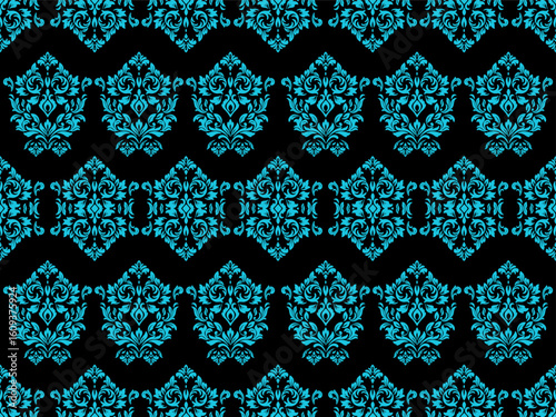 Classic Damask Seamless
Pattern - Vector Illustration for Elegant Textile
Design,Damask,Jacquard loom, Brocade, Satin weave,