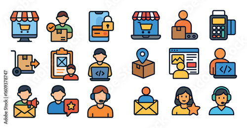 Vibrant Ecommerce Icons