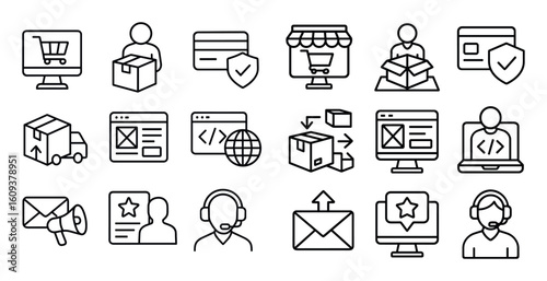 Ecommerce Icon Grid