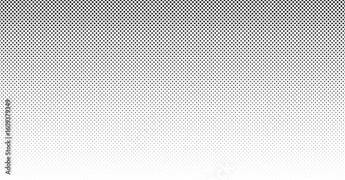 シンプルな大小のドットが並ぶ黒い水玉のテクスチャ - 細かいドット･ハーフトーンの背景やバナー - 1.91:1