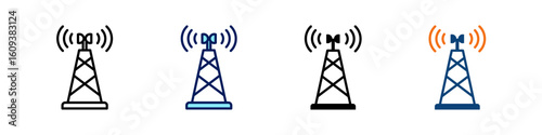 Isp All In One Icon Multi Styles Vector Set