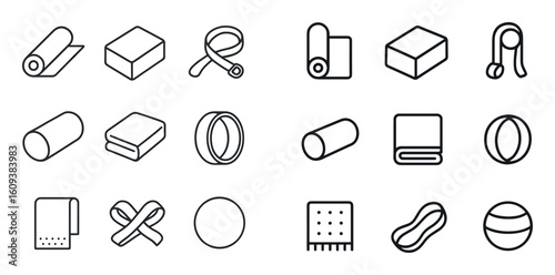 Minimalist Yoga Icons